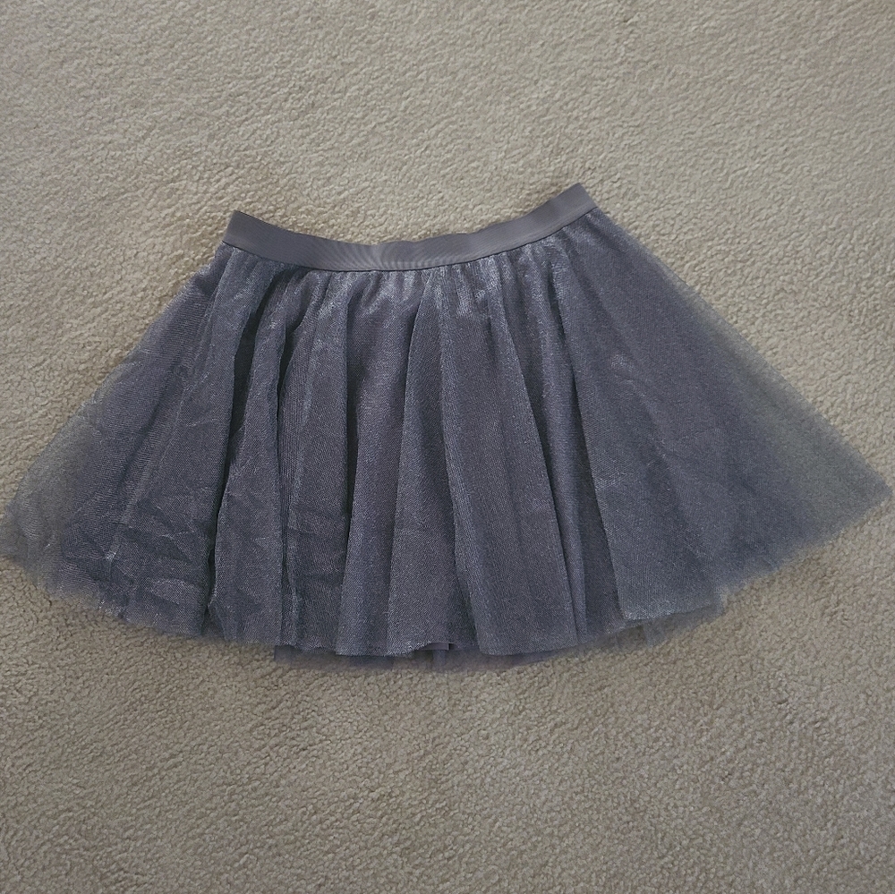 Gray and Silver tulle skirt
